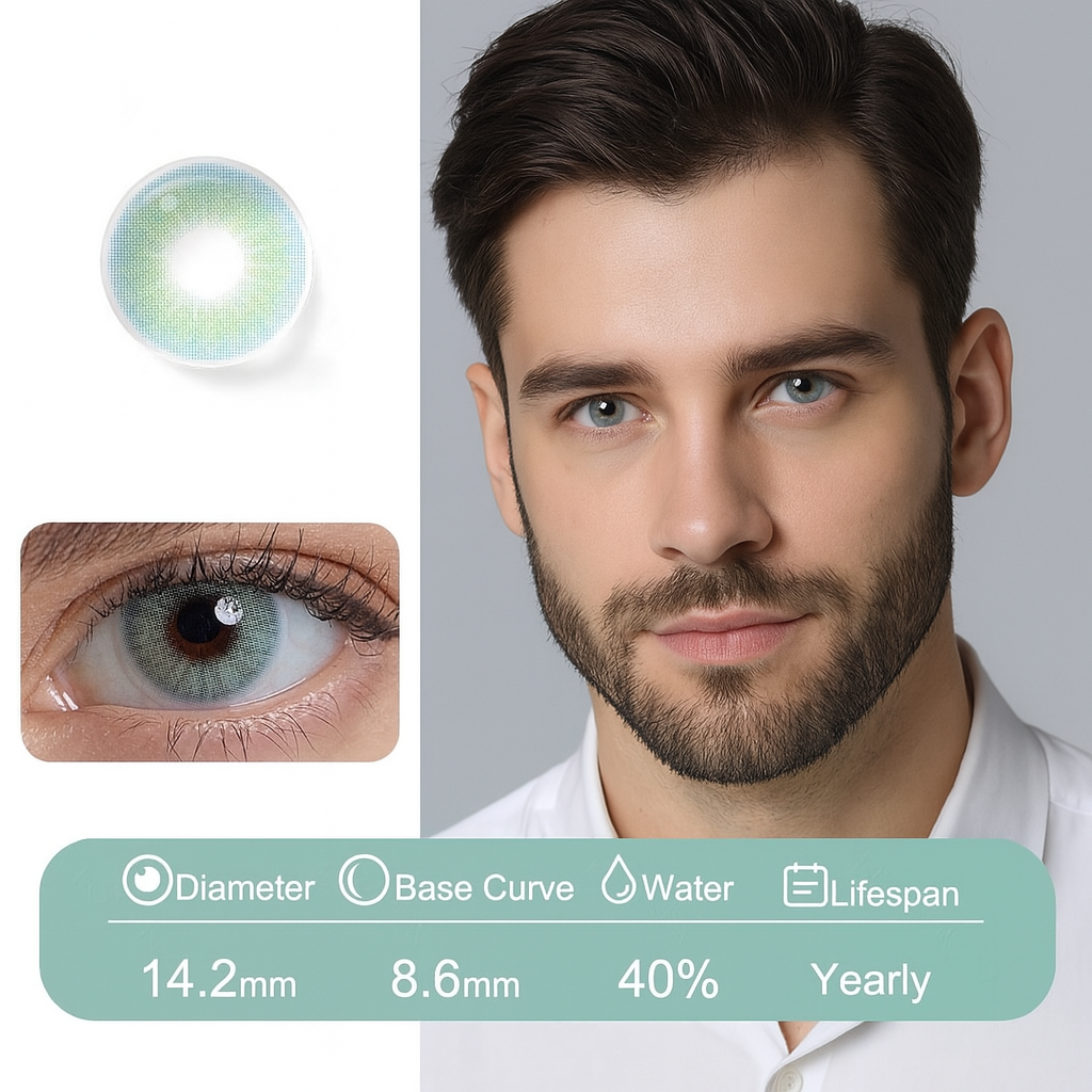 Opale natural contact lenses for men