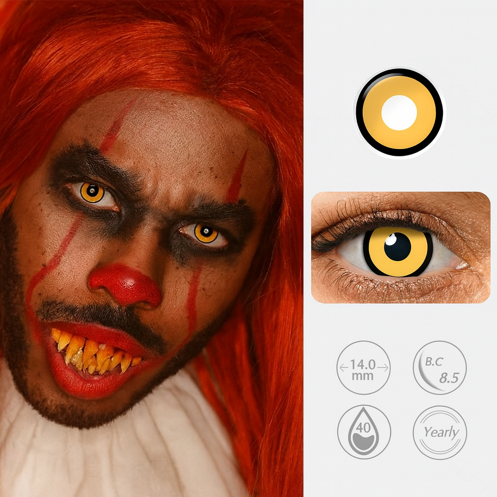 Brown Mystic Halloween contact lenses for men