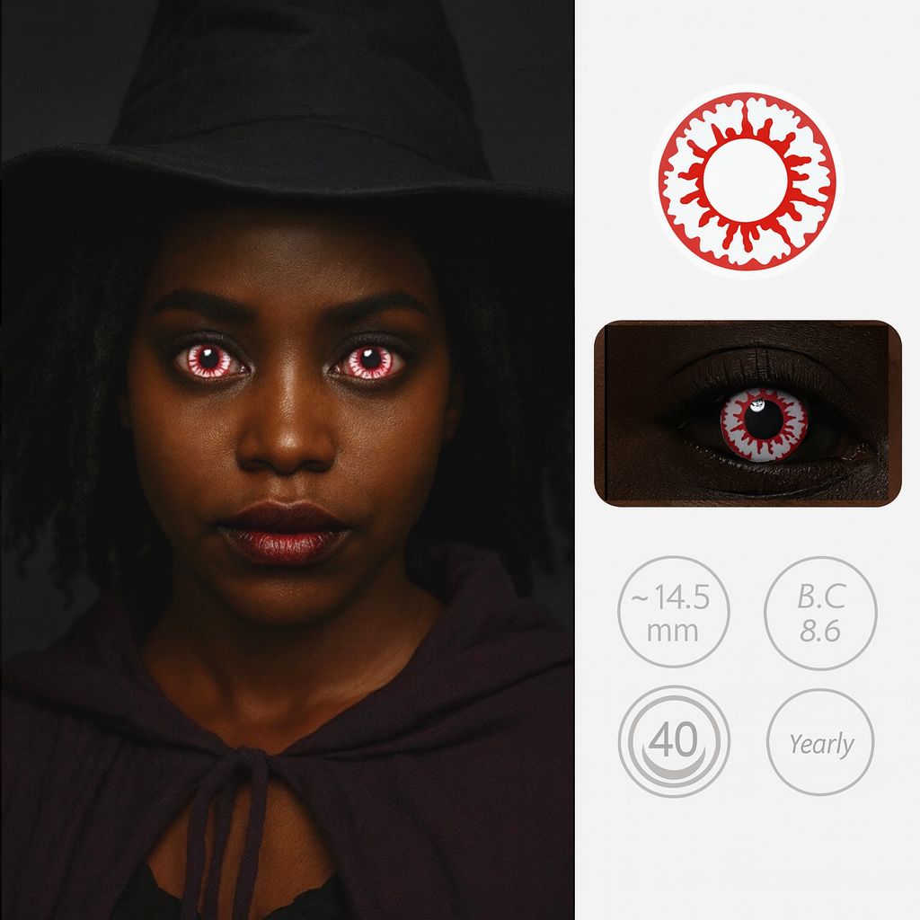 Crimson Veins | Halloween Contact Lenses Contact Lenses natura-eyes 