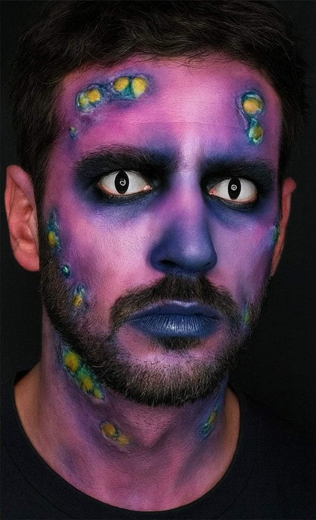 Scary villain-style contact lenses for Halloween