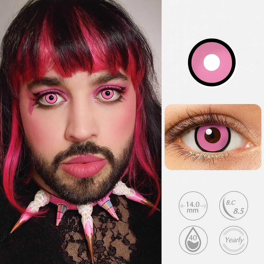 Enchanted Rose Halloween contact lenses for men