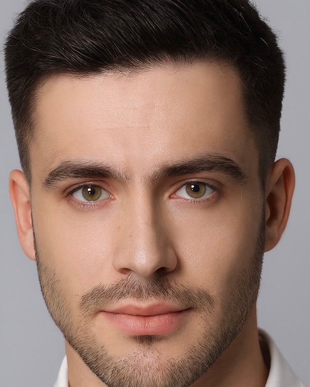 Natura Eyes golden brown contact lenses