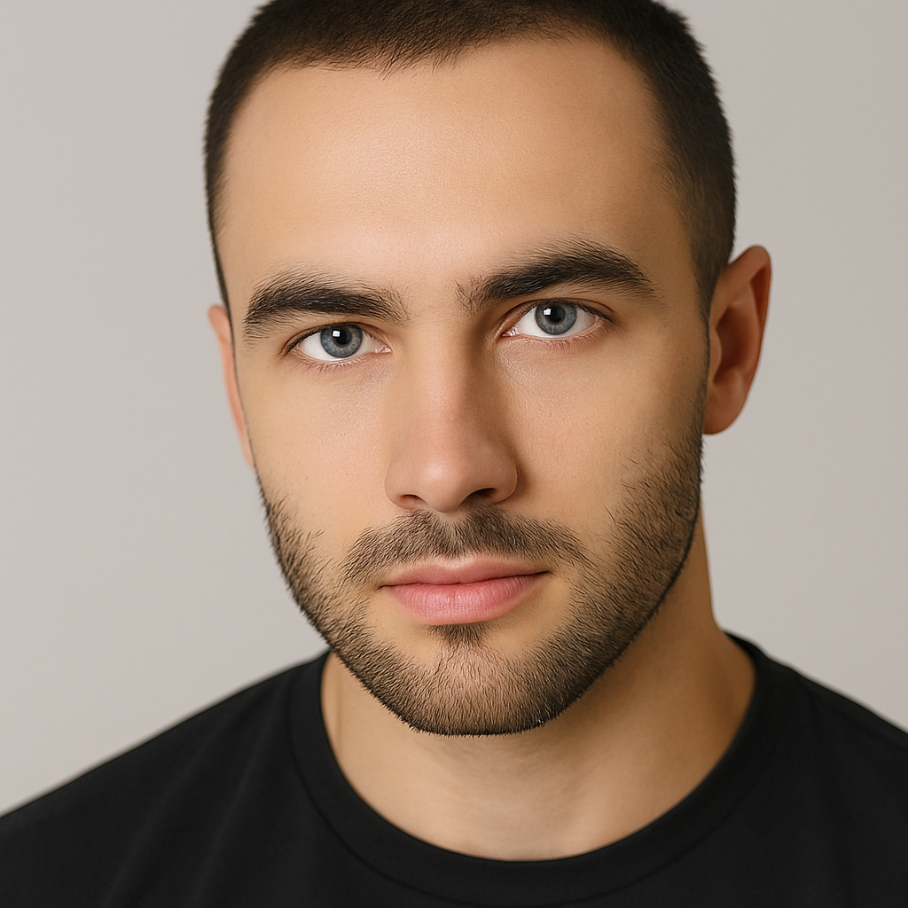 Realistic yearly blue contact lenses men
