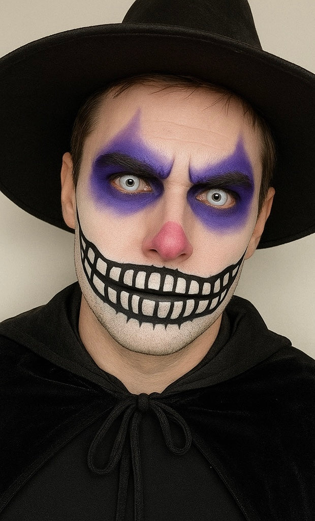 Ghostly white special effect contact lenses