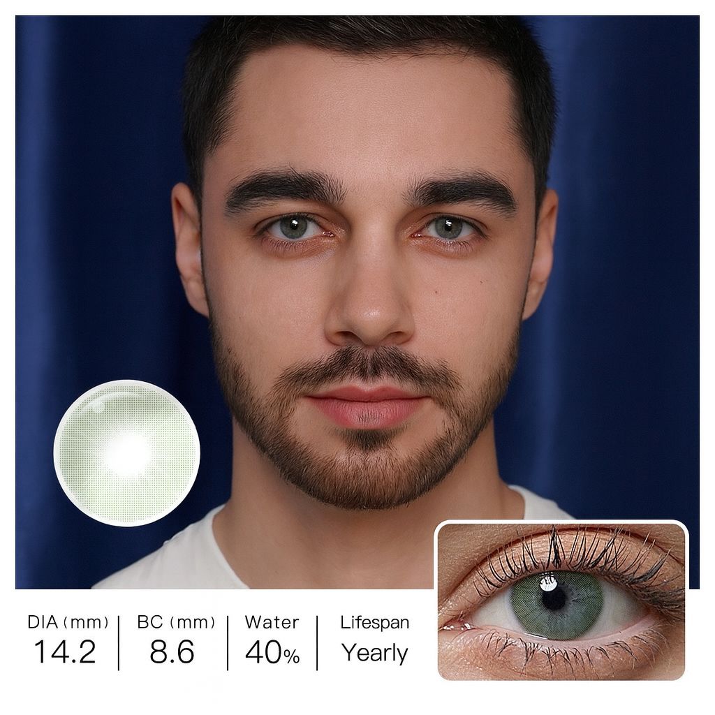 Ocean Green | Fusion Natural Contact Lenses for Men Contact Lenses natura-eyes 