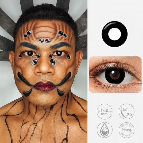 Abyss Stare | Halloween Contact Lenses For Men Contact Lenses natura-eyes 14.0mm 8.5 Black