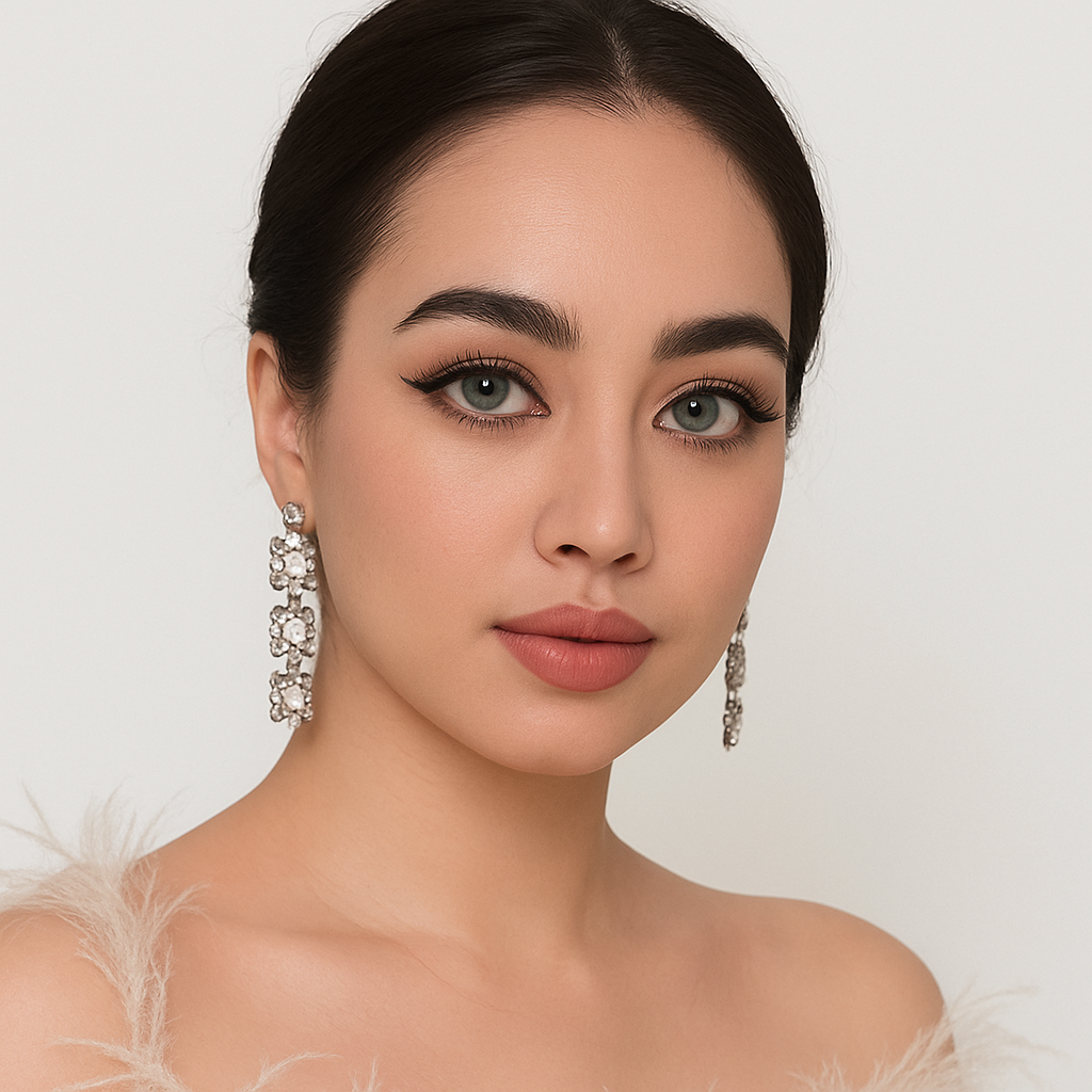 Ocean green colored contact lenses by Natura Eyes with bright emerald tones for a natural gaze