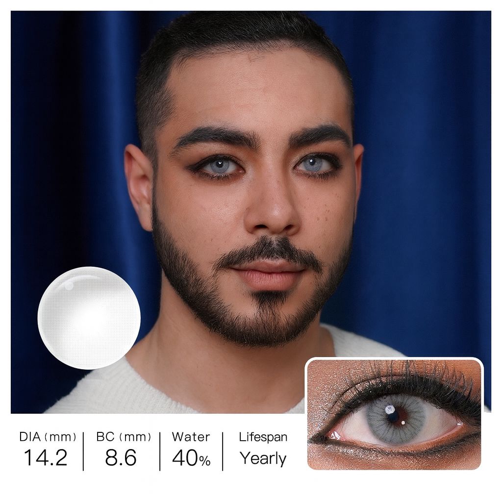Ocean Blue | Fusion Natural Contact Lenses for Men Contact Lenses natura-eyes 14.2mm 8.6 Ocean Blue