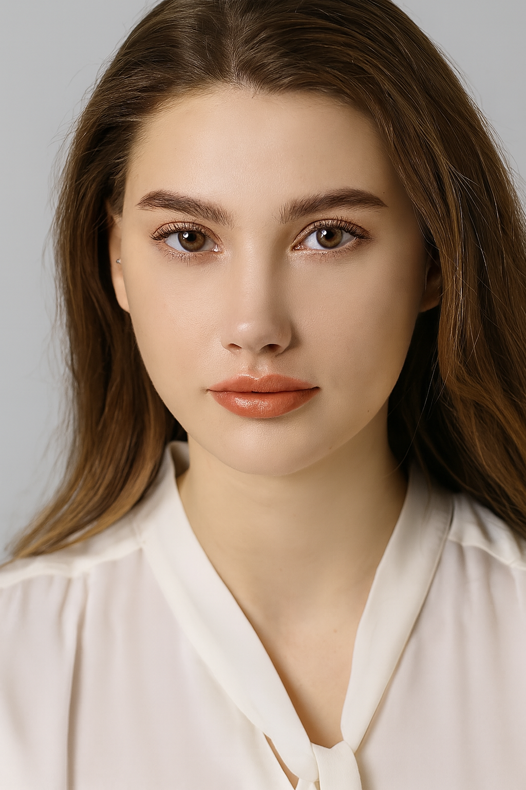 Brown Peach non-prescription contact lenses for everyday or special occasions