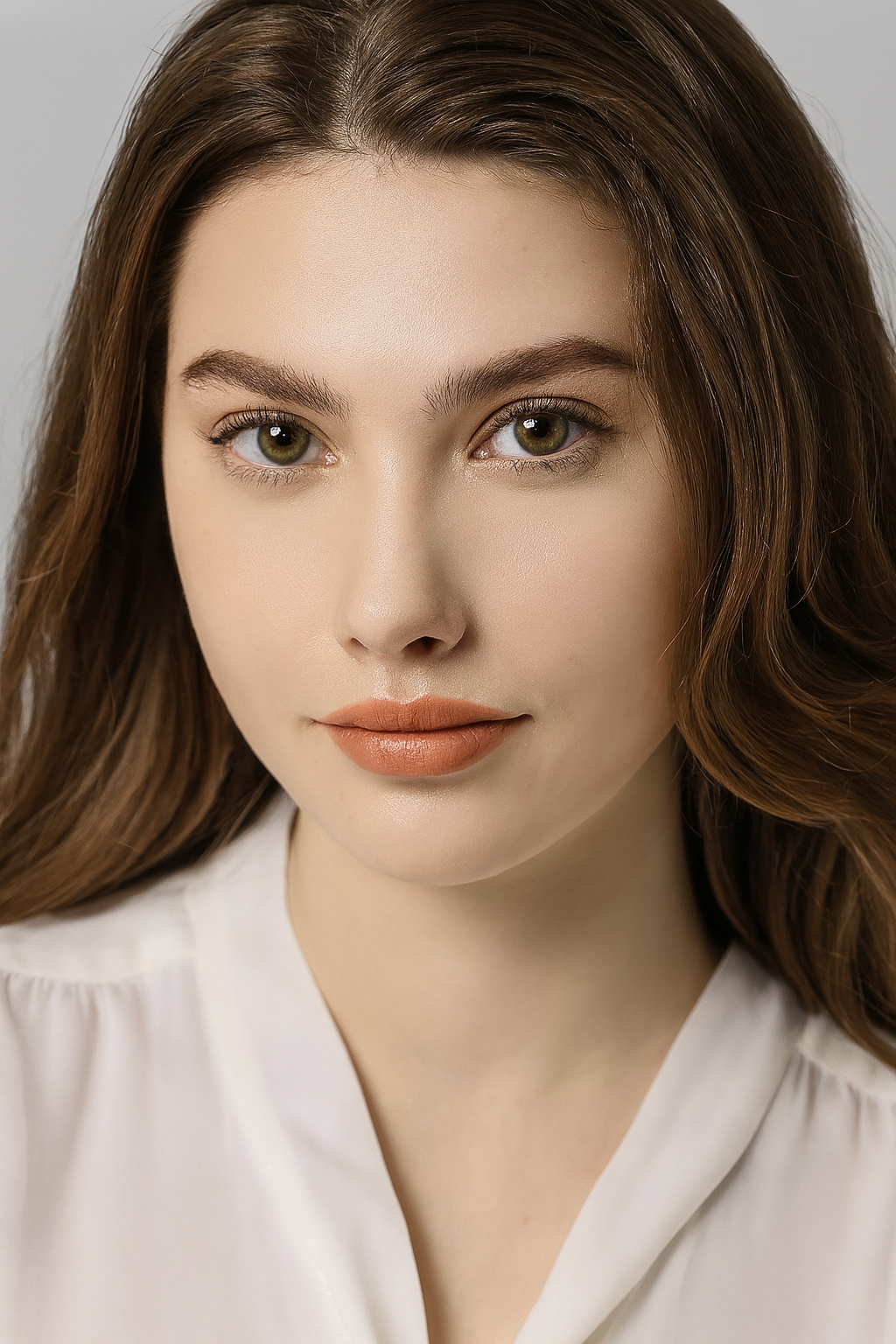 Olive hazel green colored contact lenses with a natural earthy tone for everyday wear