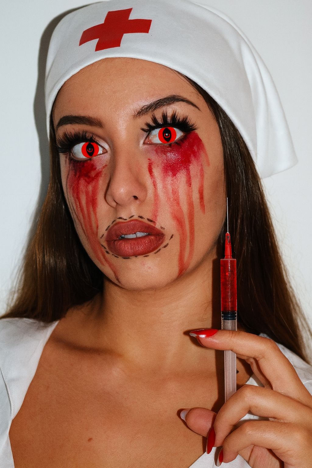 Red Cat Eye | Halloween and Cosplay Contact Lenses Contact Lenses natura-eyes 